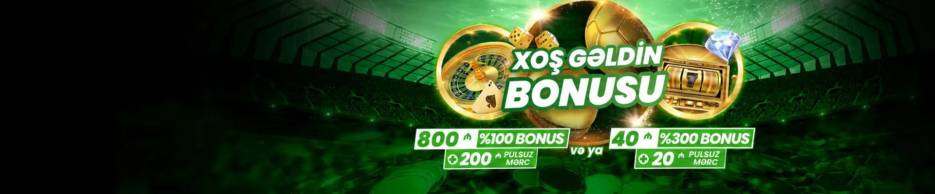 Bets10 AZ xoş gəldin kampaniyasının afişi — mərc və kazino təklifləri üçün brend bannerı
